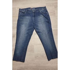 Kiss Therapy Women's Denim Blue Jeans With Studded Rear‎ Pockets Size 14